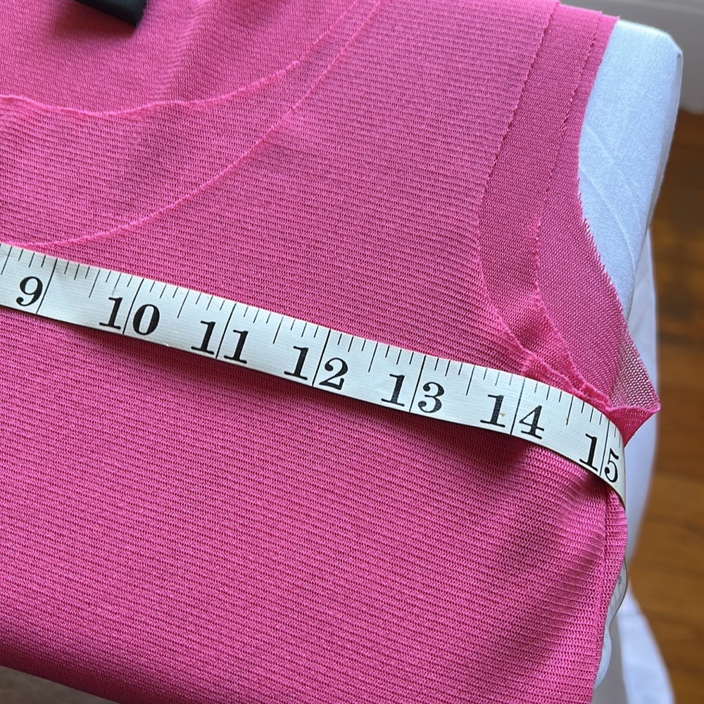 Babette San Francisco, Vintage, Pink Size 2 (Sm) Dbl Nylon Mesh Sleeveless Top - Picture 6 of 8